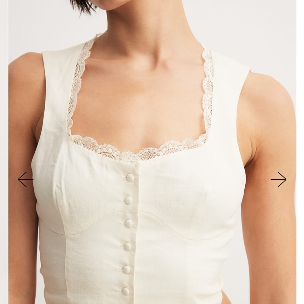 Elegant Button Lace Top